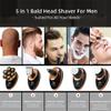WTCBQC Head Shaver for Men, 5 in 1 7D Rechargeable Bald Head Shavers Kit for Men USB LED Display Electric Razor Heads Beard Ear Nose Hair Facial Trimmer (Color : Golden) view 2