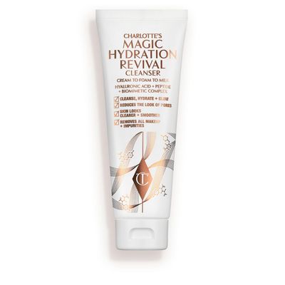 Charlotte Tilbury Magic Hydration Revival Facial Cleanser - Gentle, Foaming Face Wash to Hydrate, Revive & Prime Skin - Helps Reduce the Appearance of Pores While Removing Makeup & Impurities (120ml)