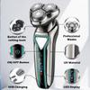 Head Shaver for Men, Electric Shaver Razor Waterproof Beard Trimmer USB Rechargeable Professional 3D Floating Travel Lock Shaver for Men (Color : Black with Box) view 2