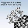 Head Shaver for Men, 8 Heads Electric Shaver 8D Men Rechargeable Rotary Beard Razor Waterproof Wet Dry Portable Mini Shaving Machine for Bald view 3