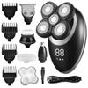 WTCBQC Head Shaver for Men, 5 in 1 IPX7 Men's Electric Shaver Portable Beard Trimmer Hair Clipper USB Rechargeable Waterproof LCD Bald Razor (Color : Silver 5 in 1) view 1