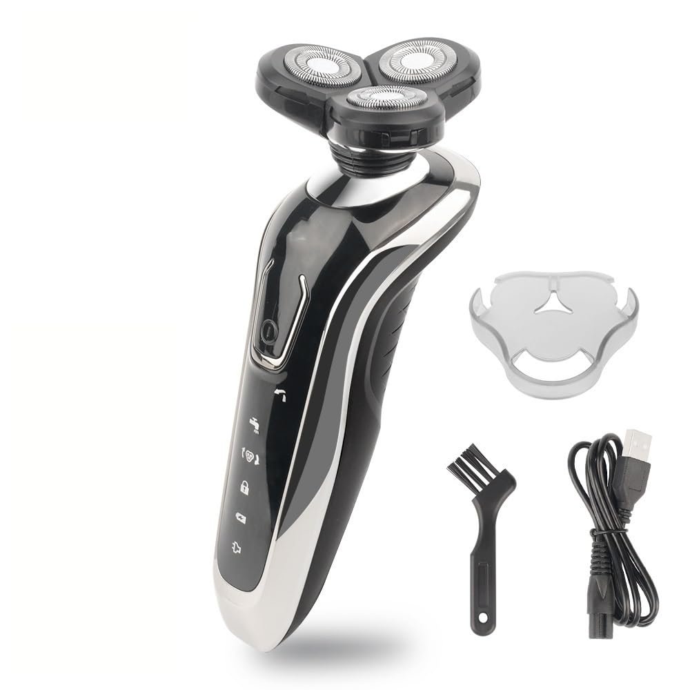 WTCBQC Head Shaver for Men, Shaver for Men Electric Shaver Powerful Beard Shaving Machine Electric Razor Rechargeable Waterproof (Color : WithBox)