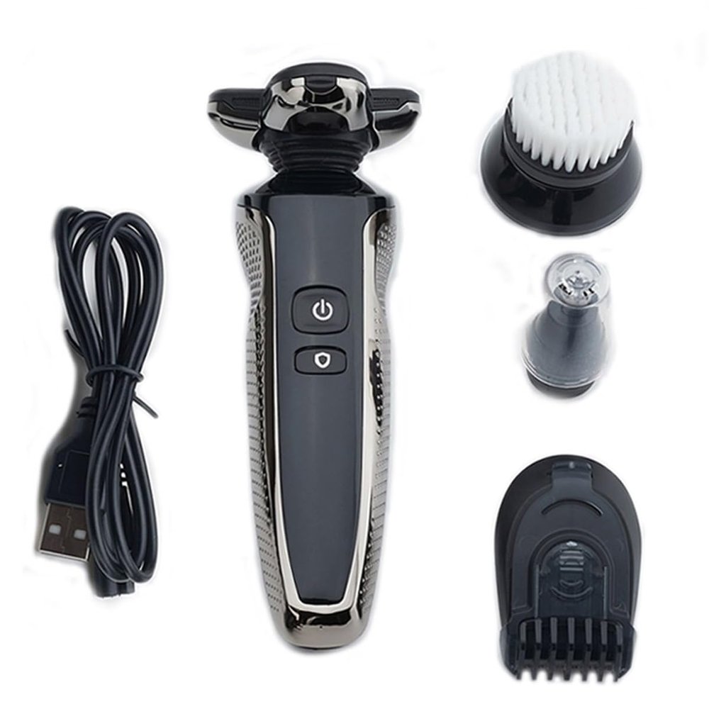 WTCBQC Head Shaver for Men, 4 in 1 Electric Razor Electric Shaver Rechargeable Shaving Machine for Men Beard Razor Wet-Dry Dual Use Water Proof Fast Charging