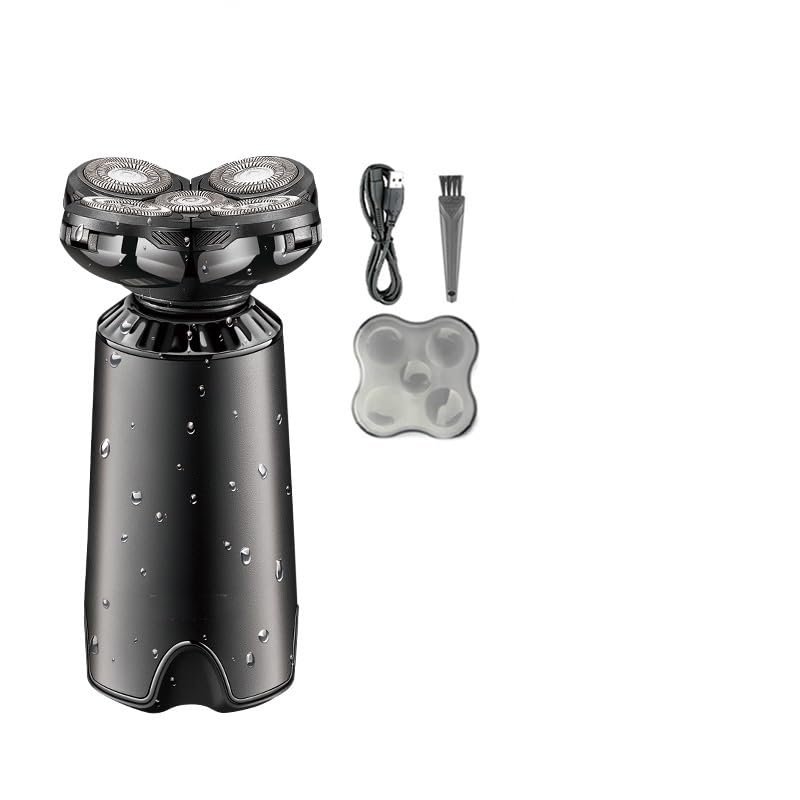 Head Shaver for Men, Waterproof 5D Floating Rechargeable Professional Men Shaver (Color : Black)