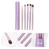 MAGICLULU 5pcs Eye Shadow Makeup Brush for Blending Durable Aluminum Case Soft Hair Applicators for Women Eye Makeup for Beginners and Professionals view 2