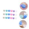 MAGICLULU 18pcs Multipurpose Cosmetics Storage Containers Cream Jars for Face Creams Ointments and Powders with Inner Liner Travel for Toiletries White Transparent Pink view 3