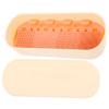 Amosfun Makeup Brush Cleaning Box Portable Makeup Tools Organizer for Women Drying Holder and Cleaner for Brushes Convenient and Versatile Storage Chic Design Almond Color view 1