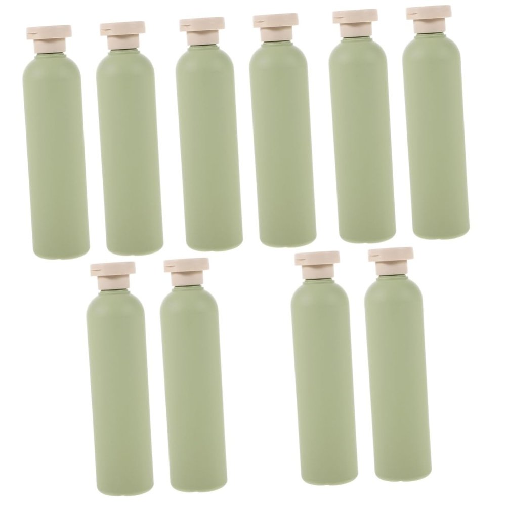 Amosfun 10pcs Travel Bottles for Toiletries Squeeze Bottles Flip Cap Mane Tail Shampoo Conditioner Travel Containers Multi-Purpose to Go Containers