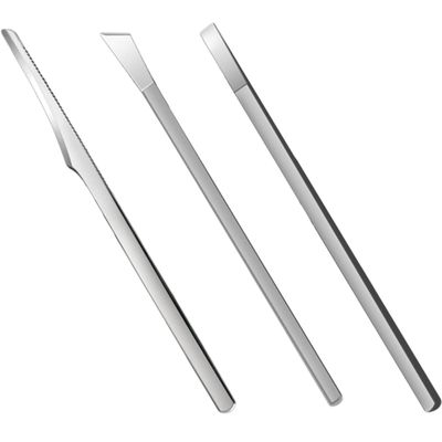 Beatifufu 3-piece Toe Pedicure Knife Kit Professional Foot Set Stainless Steel Trimming Tools Dead Skin Remover