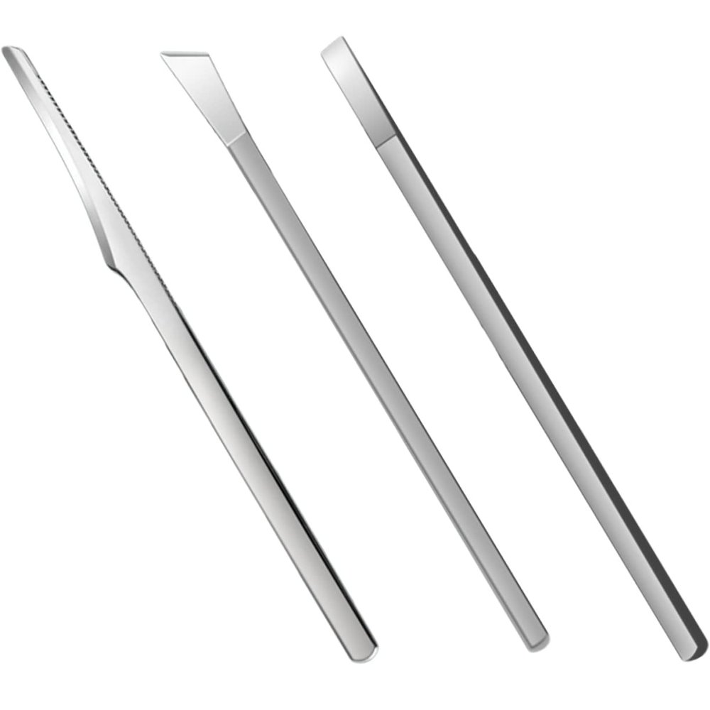 Beatifufu 3-piece Toe Pedicure Knife Kit Professional Foot Set Stainless Steel Trimming Tools Dead Skin Remover
