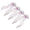Beatifufu Organza Headband Girl Bow Hair Ties Elastic Ponytail Holders for Women Elastic Hair Rope Blue Bows for Girls view 1