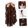 Beatifufu Retro Curly Wig Ponytail Extension for Women Easy to Apply Long Hairpiece Insert Comb view 2
