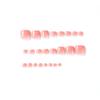 24Pcs Pink Toe Nail Press onsPink Gradient Press on Toenails for Women Short Square Fake Toenails with Glitter Powder Design Fake Toe Nails Acrylic Nails Summer Manicure Glossy Toenail Press on Nails view 3