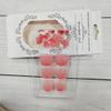 24Pcs Pink Toe Nail Press onsPink Gradient Press on Toenails for Women Short Square Fake Toenails with Glitter Powder Design Fake Toe Nails Acrylic Nails Summer Manicure Glossy Toenail Press on Nails view 4
