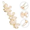 HAKIDZEL Cute Rhinestone Flower Hair Clip for Girls Women Zircon Hairpin Accessory for Party Banquet Wedding view 2