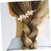 HAKIDZEL Cute Rhinestone Flower Hair Clip for Girls Women Zircon Hairpin Accessory for Party Banquet Wedding view 3