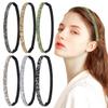 Beaupretty Rhinestone Thin Elastic Headbands Set of 6 Lightweight Decorative Hair Bands for Women Non-Slip Sparkly Hair Accessories for Weddings Parties Everyday view 1