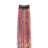 2PS Hanging Ear Long Straight Hair Extension Hair High Temperature Fiber,50cm/20inch One Piece for Woman Straight Colorful Hairpiece (Rose Red) view 2