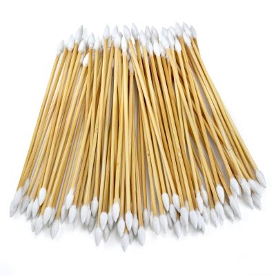 200PCS Double-Ended 6" Pointed Gun Cleaning Swabs - for Precision Firearm Maintenance and Applying, Gun Cleaning Supplies, Lint-Free and Highly Absorbent