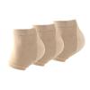 FRCOLOR 3pairs Heel -Crack Gel Socks for Women and Men Moisturizing Breathable Ankle Protectors Silk Stockings to Prevent Cracks and Provide Comfort Khaki view 2
