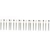 FRCOLOR 20pcs Highlighter Brush Angled Eyeshadow Brush Soft Synthetic Hair No Shedding Easy to Use view 1