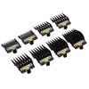8PCS Clipper Guards for BaBylissPRO Barberology FX870, FX880, FX825, and FX673 Clippers,Trimmer Replacement Guards for Babyliss Clippers,Black view 1