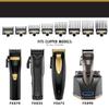 8PCS Clipper Guards for BaBylissPRO Barberology FX870, FX880, FX825, and FX673 Clippers,Trimmer Replacement Guards for Babyliss Clippers,Black view 4