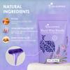 Mallowwax Hard Wax Beads, 2-Pack: 1lb Lavender for Coarse Hair Full Body, 1lb White for All Hair Types Face, Eyebrows, Brazilian Bikini, Legs, Underarms view 2