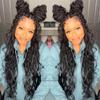 RHEANNA Pre-Looped Crochet Boho Locs With Human Hair Curls Curly Ends Body Wave Human Hair Goddess Locs Crochet Hair 22inch 24Strands view 3