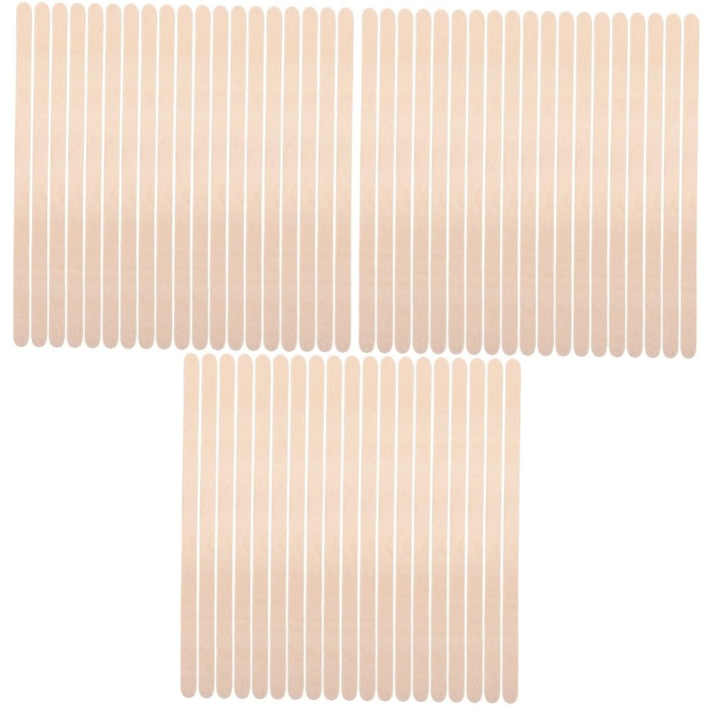 NOLITOY 300pcs Wooden Waxing Spatulas Applicators for Hair Removal Round Edge Design Versatile Waxing Tool for Body Areas for Hair Removal and Beauty Treatments