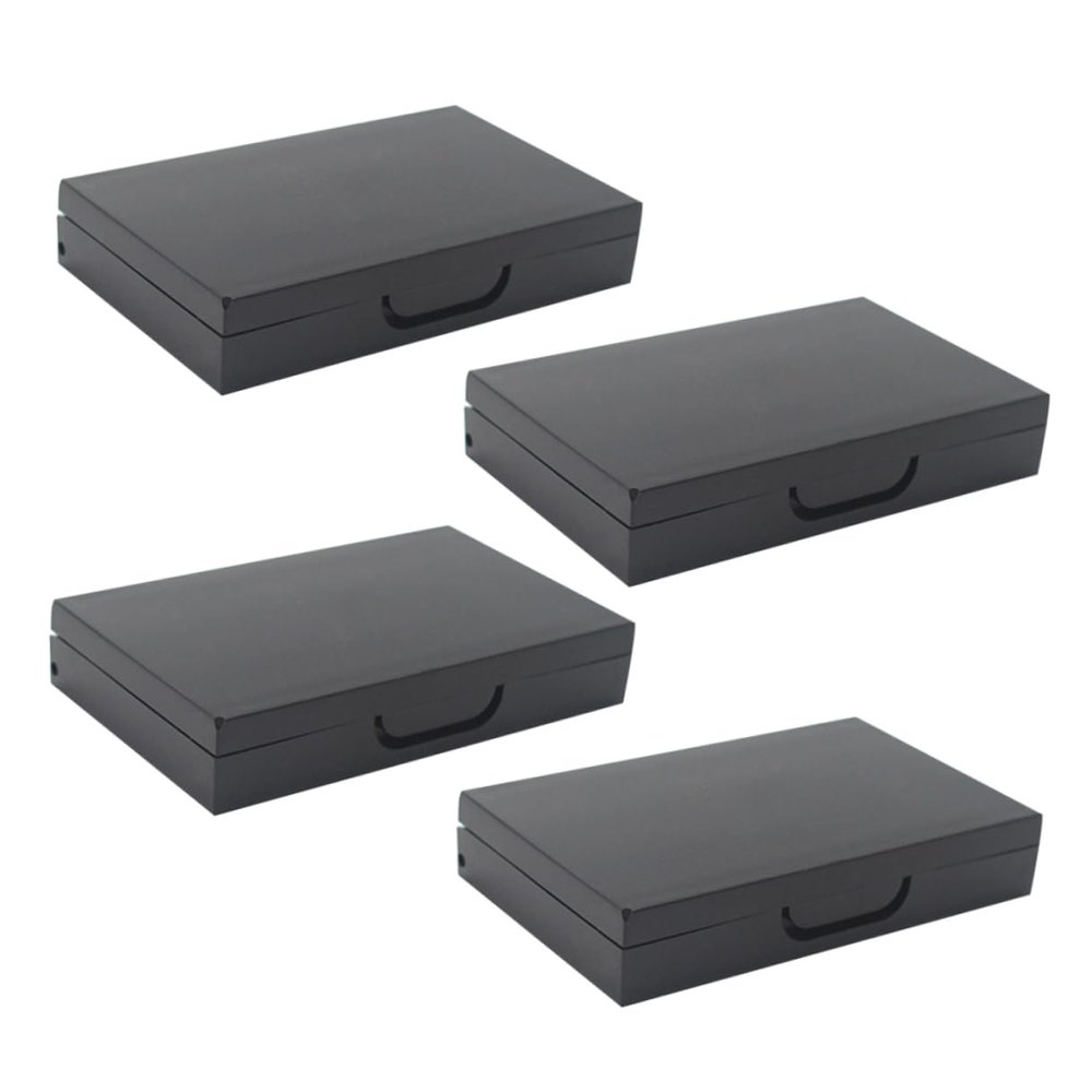 FRCOLOR 4pcs Mini Empty Eyeshadow Box with Compartments Travel-friendly Diy Palette for Daily Makeup Compact Design for Easy Carrying for Personal and Professional Use
