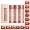 Espoce Lip Liner Set, 12Pcs Pure Natural Oak Brown Pink Red Series Lip Liners, Smooth and High Pigmented Lip Makeup Pencil view 1