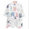 Coastal Starfish Barber Cape,Salon Hair Cutting Cape for Women,Men,Kids,Adults,Haircut Cape with Adjustable Elastic Neckline Hairdressing Stylist Cape Accessories Turtle Jellyfish Coral Shell Seahorse view 1