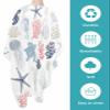 Coastal Starfish Barber Cape,Salon Hair Cutting Cape for Women,Men,Kids,Adults,Haircut Cape with Adjustable Elastic Neckline Hairdressing Stylist Cape Accessories Turtle Jellyfish Coral Shell Seahorse view 2
