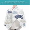 Coastal Starfish Barber Cape,Salon Hair Cutting Cape for Women,Men,Kids,Adults,Haircut Cape with Adjustable Elastic Neckline Hairdressing Stylist Cape Accessories Turtle Jellyfish Coral Shell Seahorse view 4