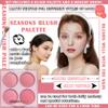 4 Colors Blush Palette for Cheeks,Face Matte Contour Blush Makeup Palette,Buildable Shimmer Facial Cheek Blusher Shades,Blendable Cosmetic Makeup Blush with Blush Brush 01 view 2