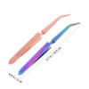 FOMIYES 8pcs Precision Nail Tweezers Angled and Tips Professional Manicure Tool Stainless Steel Nail Shaper Easy to Use and Maintain view 2