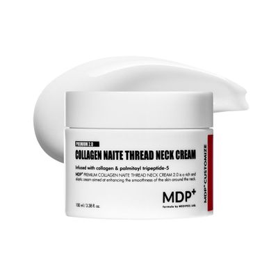 MDP+ Premium Collagen Naite Thread Neck Cream 2.0 | Skin Tightening, Firming, 3.38oz/100ml, Anti-Aging, Moisturizer Face Cream, Neck & Dcollet Wrinkles, Soft Smooth Skin