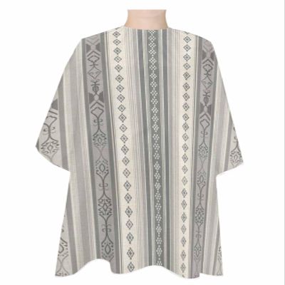 Boho Stripes Barber Cape,Salon Hair Cutting Cape for Women,Men,Kids,Adults,Haircut Cape with Adjustable Elastic Neckline Hairdressing Stylist Cape Gown Accessories Beige Geometric Modern Flower Stripe