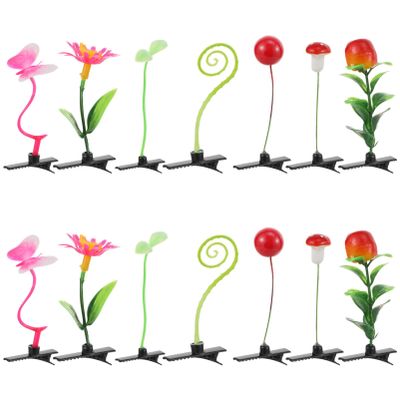 FOMIYES 28pcs Simulation Plant Hair Clip Barrettes for Women Girls Little Girl Hair Accessories Mushroom Clipw Chick Clip Fruit