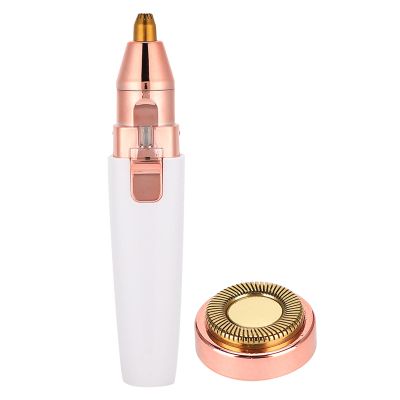 Facial Hair Remover for Women, Eyebrow Trimmer Nose Hair Razor 2-in-1, Hair Removal Device - Face Razors for Women - Face Shaver for Women Upper Lips