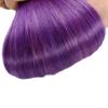 100% Remy Human Hair Extensions Micro Ring Loop Bead Tipped Hair,Straight Micro Ring Human Hair Extensions,50g 50 Strands,Purple,16inch view 4