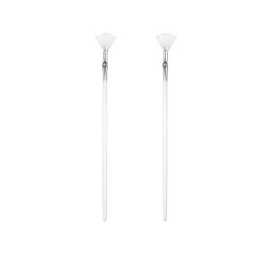 TEONEI Fan Mascara Brushes Eyelash Eyebrow Brush Makeup Brush Eye Lashes Makeup Tools Eyelash Brushes Eyebrow Brushes Eye Shadow Brushes,2Pcs (White)