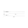 TEONEI Fan Mascara Brushes Eyelash Eyebrow Brush Makeup Brush Eye Lashes Makeup Tools Eyelash Brushes Eyebrow Brushes Eye Shadow Brushes,2Pcs (White) view 3