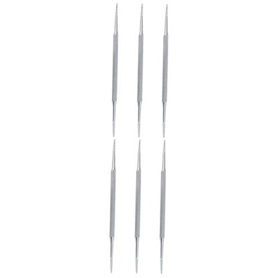 minkissy 6pcs Stainless Steel Cuticle Remover Tool Kit Nail Brush Pusher Spoon Peeler for Home Salon Use