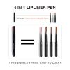 FantasyDay Magic 4 in 1 Makeup Pen - Pop Up 4 Colors Berry/Mocha/Nude Pink/Mauve Lip Liner, Spot Pen - Travel Makeup Design - Versatile Shades view 3