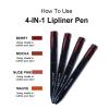 FantasyDay Magic 4 in 1 Makeup Pen - Pop Up 4 Colors Berry/Mocha/Nude Pink/Mauve Lip Liner, Spot Pen - Travel Makeup Design - Versatile Shades view 4