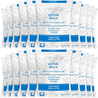 Heigble 4000 Pcs Soft Cotton Ball Bulk,Organic Medium Cotton Ball