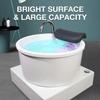 26L Spa Foot Massage Tub, Bubble Surf Foot Wash Bucket, Double Colorful Lights Footbath, All-in-one 360 Rotary Salon Equipment, Adjustable Temperature Portable Foot Massage Tub view 4