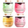 4 Pcs Honey Lip Balm, Strawberry Apple Watermelon Lip Mask, Moisturizing Lip Sleeping Mask, Hydrate Repair Prevent Dry Cracked Lip (Honey+Strawberry+Apple Lime+Watermelon) view 1